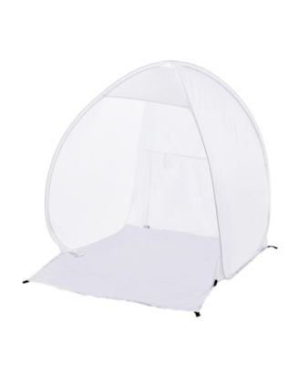 Pop-Up Spray Paint Shelter, 40 x 35 x 40 in Portable Spray Paint Tent with Built-In Floor, Exhaust Window, Storage Bag