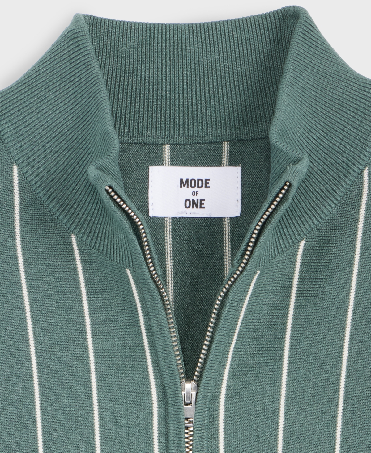 Mode of One Men's Relaxed-Fit Long-Sleeve Stripe Quarter-Zipper Sweater, Macy's Exclusive