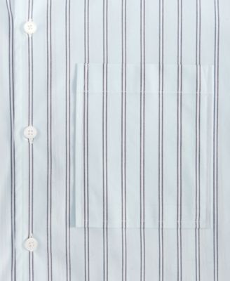 Men's Boxy-Fit Striped Short-Sleeve Shirt