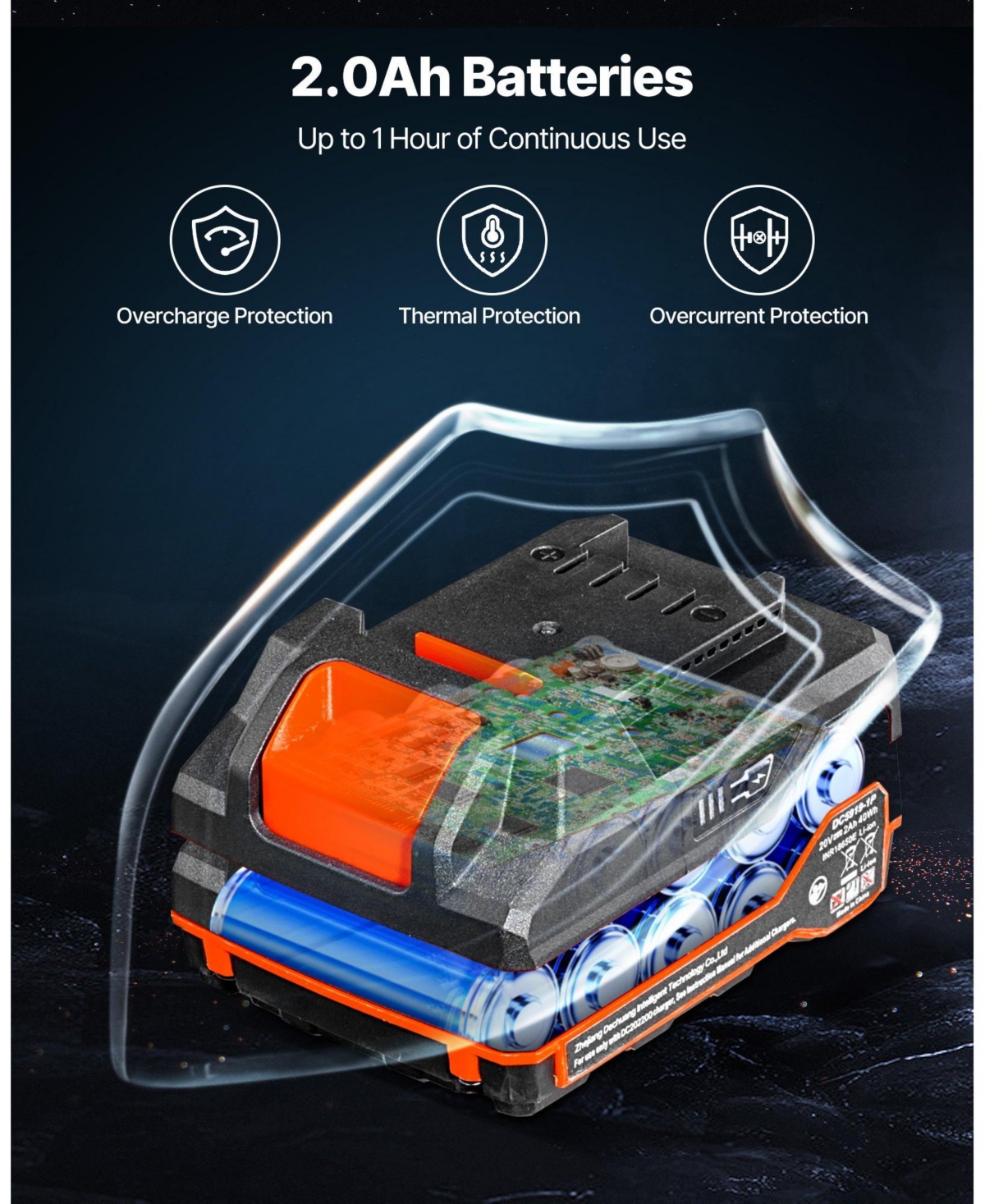Mecale 20V Cordless 1/4" Impact Driver Kit, 2800 Rpm Max, Powerful Motor, Battery & Charger, 10 Bits, Led Work Light