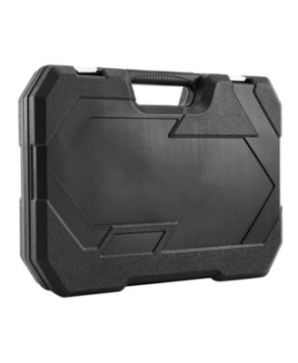 86-Piece Socket & Ratchet Set, 1/4" 3/8" 1/2" Drive SAE & Metric, Ratchet, Accessories, Storage Case, CR-V Steel