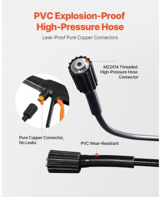 Electric Pressure Washer, 4200 PSI Max, 2.8 GPM, 4 Quick-Connect Nozzles, Foam Cannon, High Power Cleaning Machine