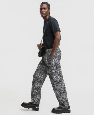 Men's Relaxed-Fit Floral Pants