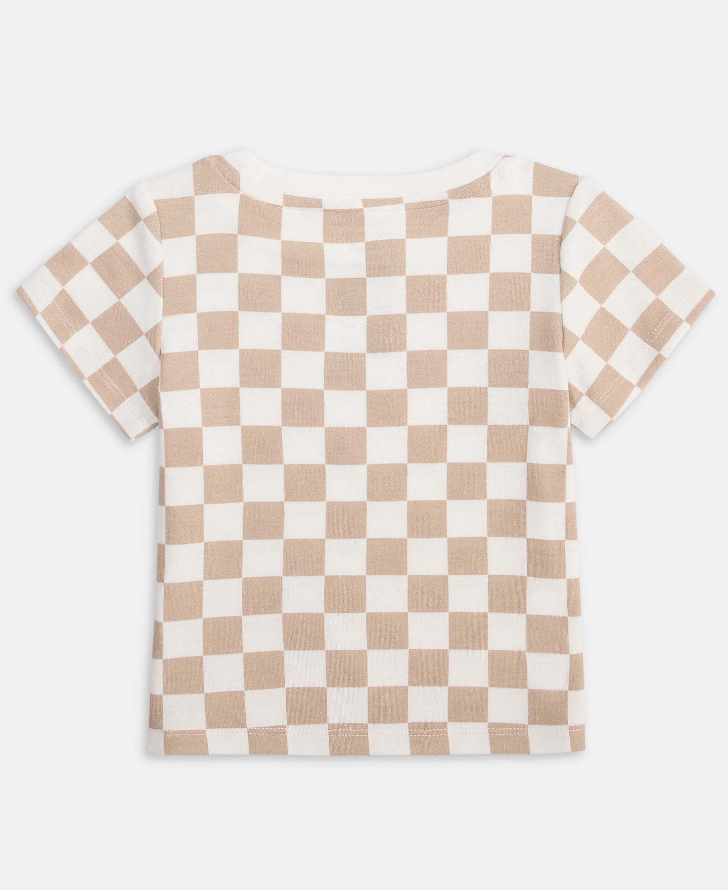 Футболка First Impressions Mix and Match Checkerboard T-Shirt для мальчиков-малышей, цвет: Hummus — фото 2