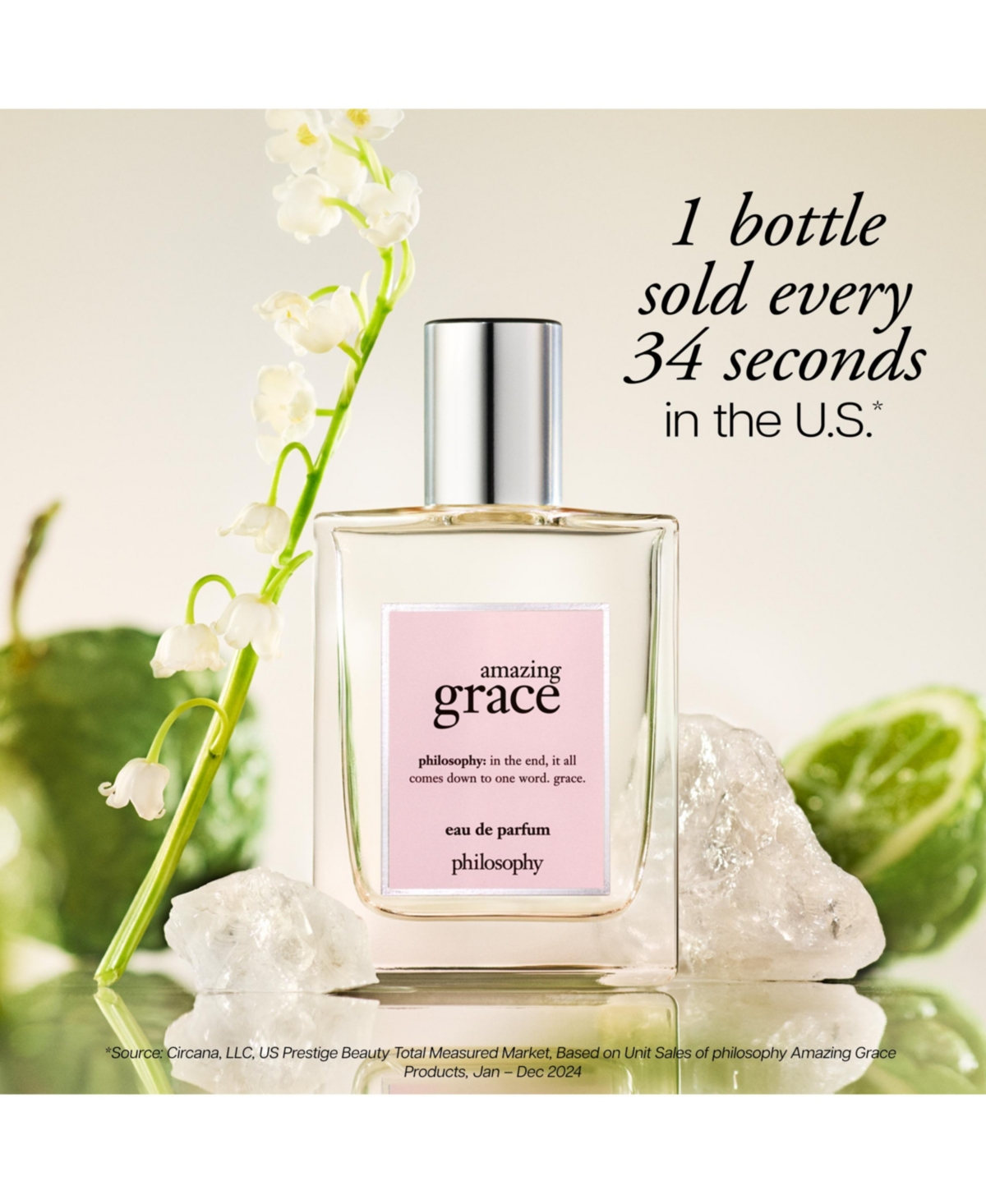 philosophy amazing grace eau de parfum, 2 oz