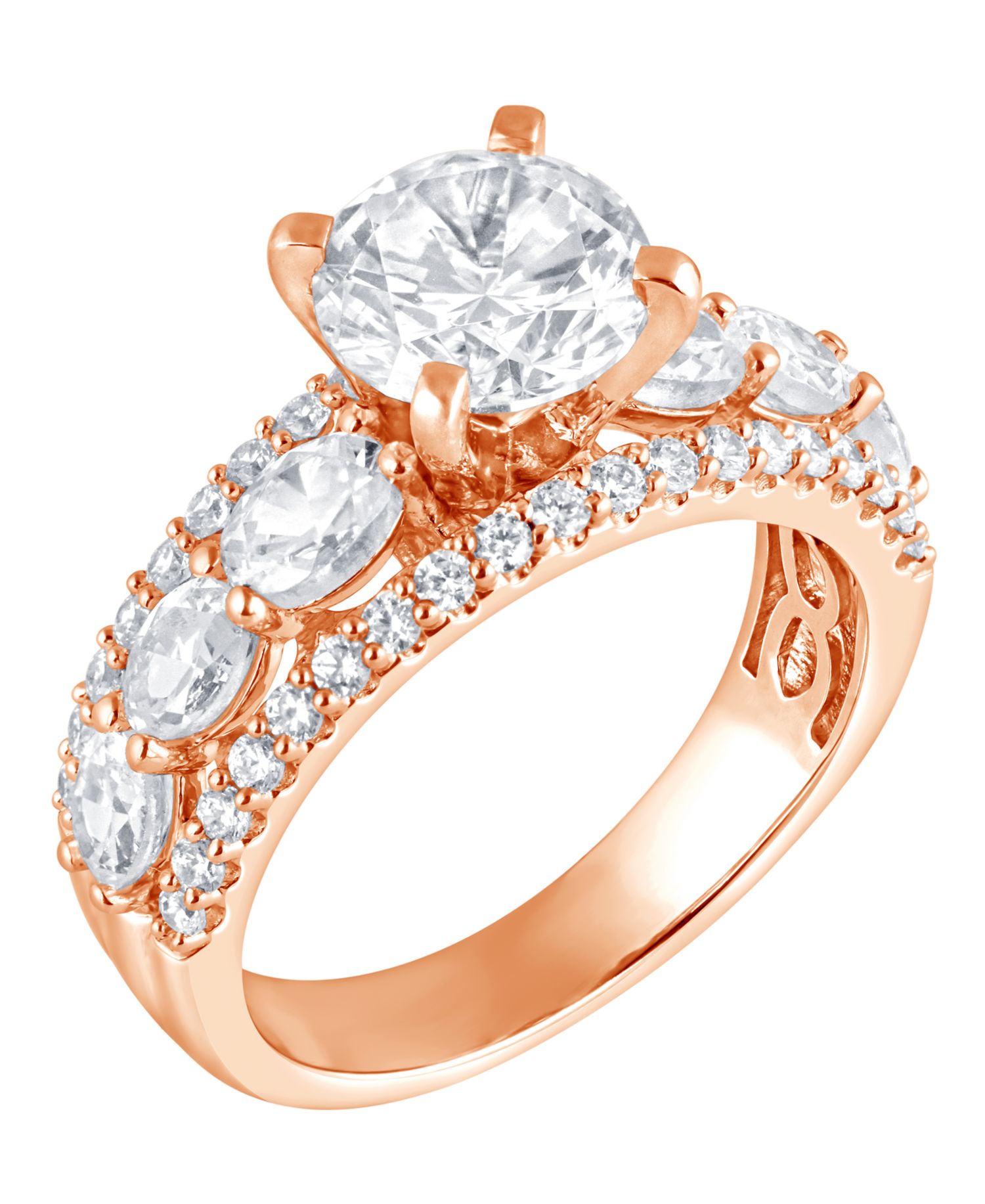 Certified Lab Grown Diamond Engagement Ring (3-1/4 ct. t.w.) in 14k Yellow, White or Rose Gold