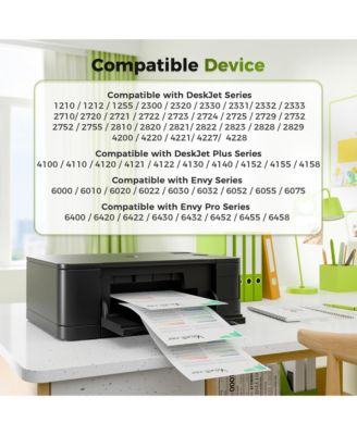 Remanufactured Ink Cartridges Replacement for HP 67XL 67 XL for Envy 6000 6055 6055e 6052 6075 6400 6455 Printer (2-Pack)