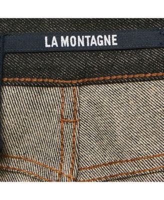 Women's Navy Blue Denim Straight Fit La Montagne Jeans