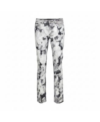 Women's Pre-Owned D&g Grey Acid Washed Denim Straight Fit Jeans