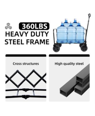 Dog Trolley with Bench Seat and Dog Leash