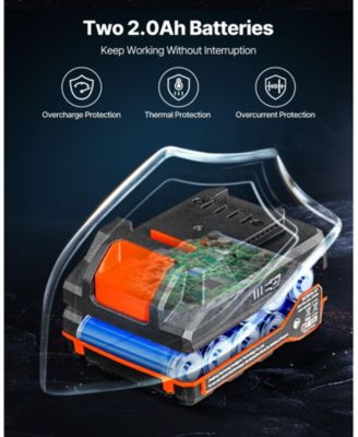 20V Brushless 1/4" Impact Driver Kit, 2800 RPM Max, Battery & Charger, 20 Bits, LED Work Light, Cordless Impact Driver