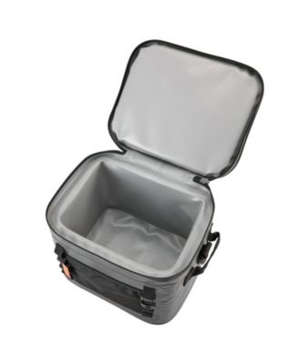 24 Cans Soft Cooler Bag, Leakproof Soft Sided Cooler with Zipper, Waterproof Insulated Cooler Bag, Collapsible Portable