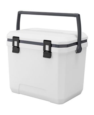 38 QT Portable Hard Cooler with Ice Retention, Heavy-Duty Handles and Cup Holder, Insulated Hard Cooler for Long Trips