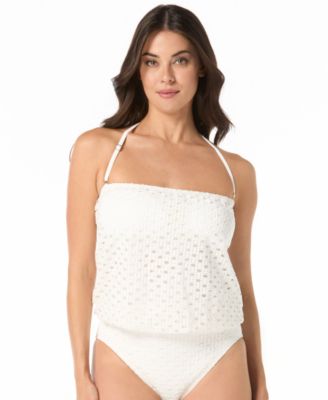 Women's Crochet Pull-On Tankini Top