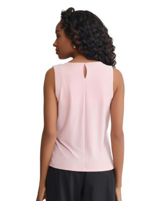 Women's Pleat Front Crewneck Top