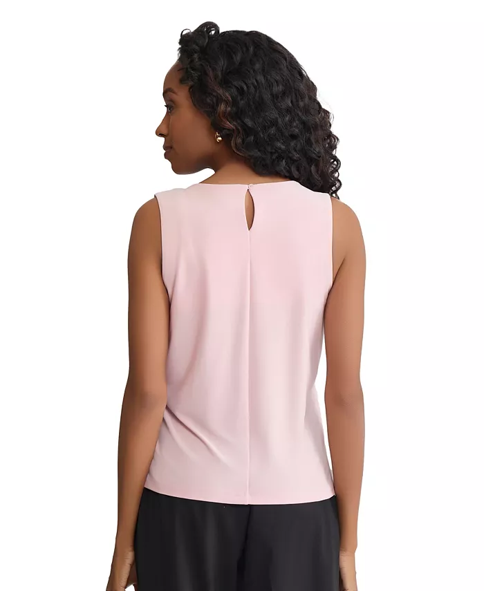Women's Pleat Front Crewneck Top - thumbnail 4