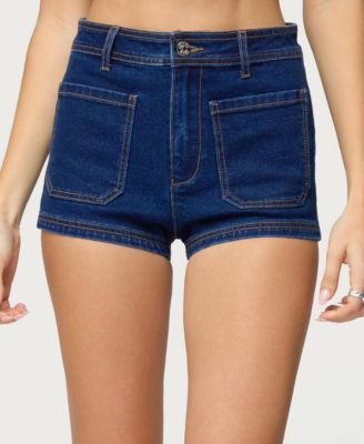Women's Saren High Rise Denim Micro Shorts