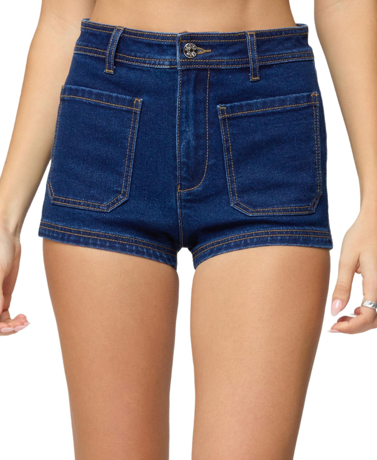 Women's Saren High Rise Denim Micro Shorts