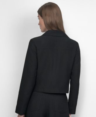 Women's Zipper Detailed Crinkle Jacket