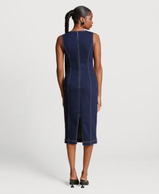 Women's Sleeveless Midi Dress