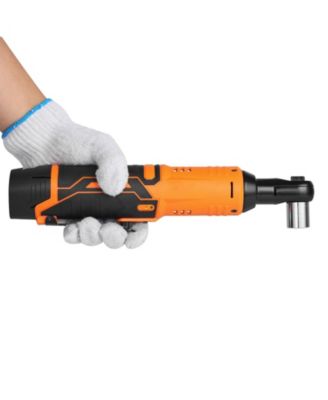 Cordless Ratchet Wrench Set, 3/8" Drive, 240 RPM, 33 ft-lbs Torque, 2 x 2.0Ah Batteries, Charger, Sockets, Adapter, Extension