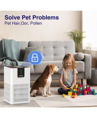 Air Purifiers for Room to 1250 Ft²,for Pets Dust Smoke,with 15dB Quiet Sleep Mode for Bedroom ,White