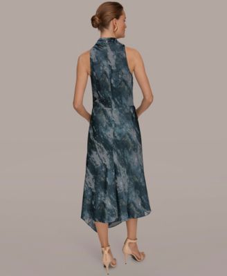 Women's Sleeveless High Neck Midi Dress