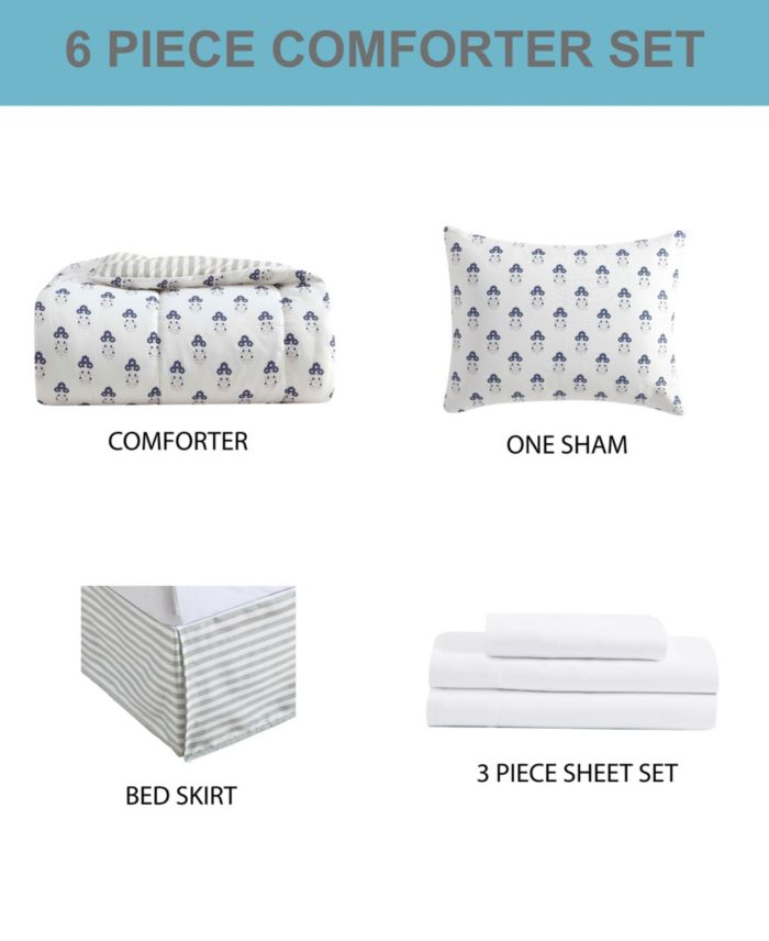 Macys Fingal Reversible 8 Pc. Comforter Sets