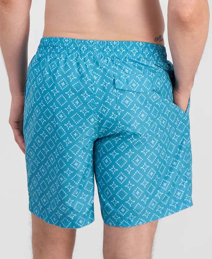 Men's Rustic Geo 7" Swim Trunks - thumbnail 3