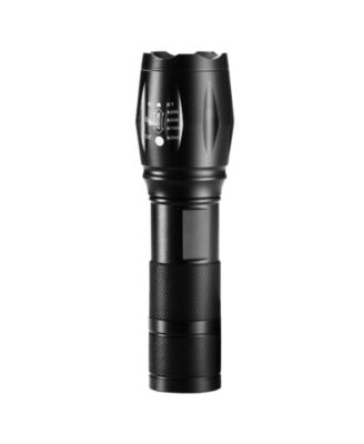 2-Pack LED Flashlight, 2000 Lumens, Adjustable Focus Beam, 5 Modes, IP44 Water Resistant, Handheld
