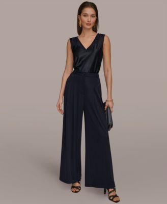 Women's Pleated Zip-Fly Pants