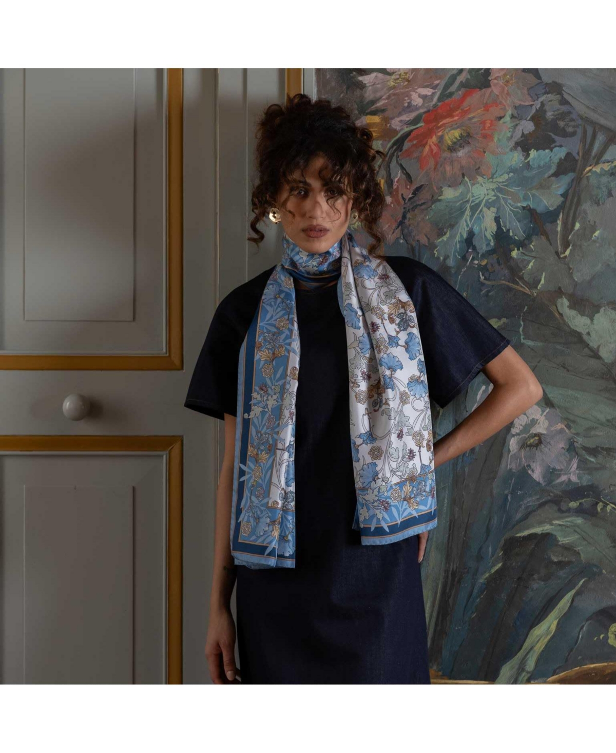 Elizabetta Ofelia - Long Silk Scarf for Women