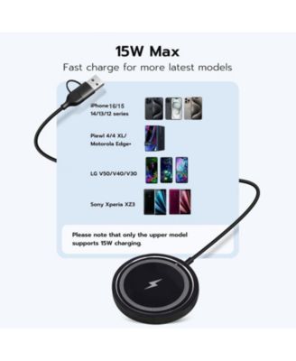 15W Max Fast Wireless Charging Pad, Magsafe Wireless Charger Compatible with iPhone 16/16Pro /16 Pro Max/iPhone 15/15Pro/15 Plus (black)