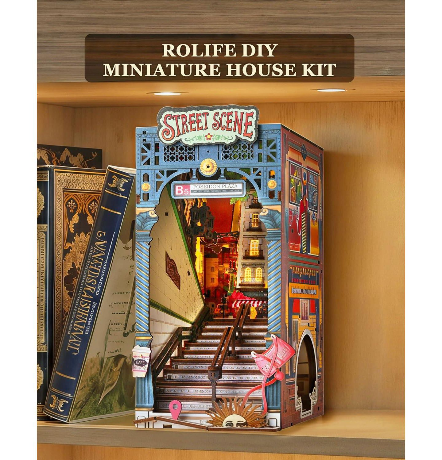 Детские конструкторы Robotime Subway Street Scene 3D Puzzle, 196-Piece Building Set, Ages 14+ — фото 4