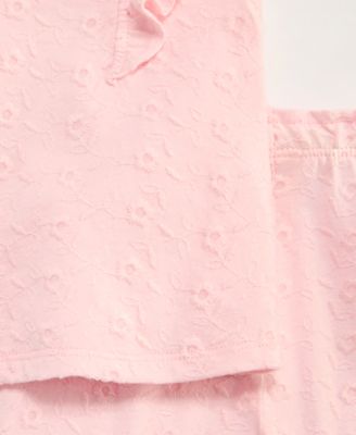 Baby Girls' Embroidered Eyelet Top and Pants Set