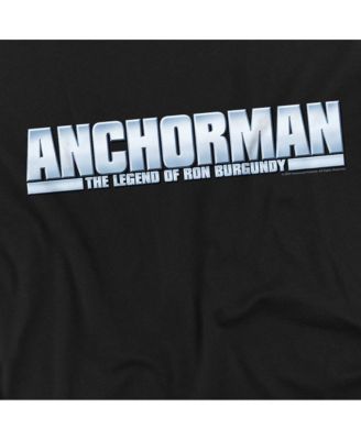 Men's The Legend Of Ron Burgundy Metallic Logo T Shirt