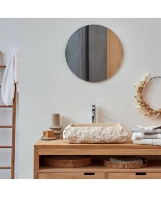 Genuine Marble Washbasin Sin hand-carved Rustic Design Bathroom