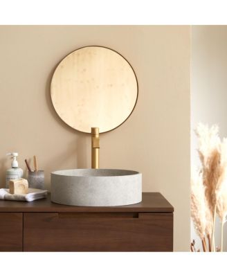 Gina Black Terrazzo round washbasin