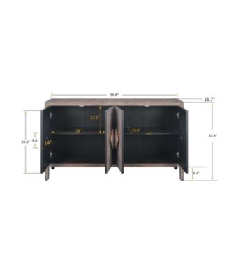 Carved Flower Door Handle for Cabinet, Living Room, Kitchen