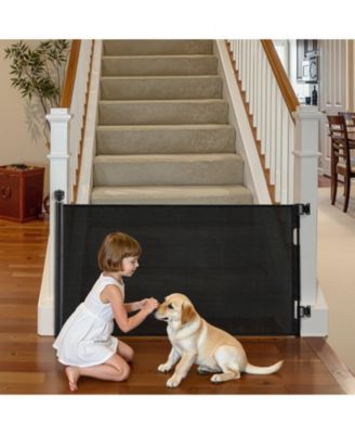 Extra Tall Retractable Baby Gate, 38.5 in Tall, Extends to 72.8 in Wide, Mesh Safety Gate w/ Security Lock, Indoor/Outdoor