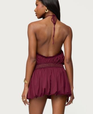 Women's Aida Backless Bubble Mini Dress