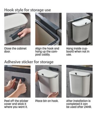 Kitchen Compost Trash Can 1.8 Gallon