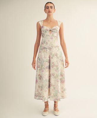 Women's Chloe Floral Sleeveless Printed Midi Dress