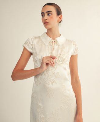 Women's Casey Tie Neck Mini Dress