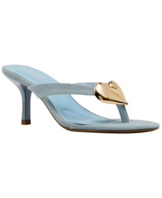 Women's Heartbeat Embellished High-Heel Thong Sandals