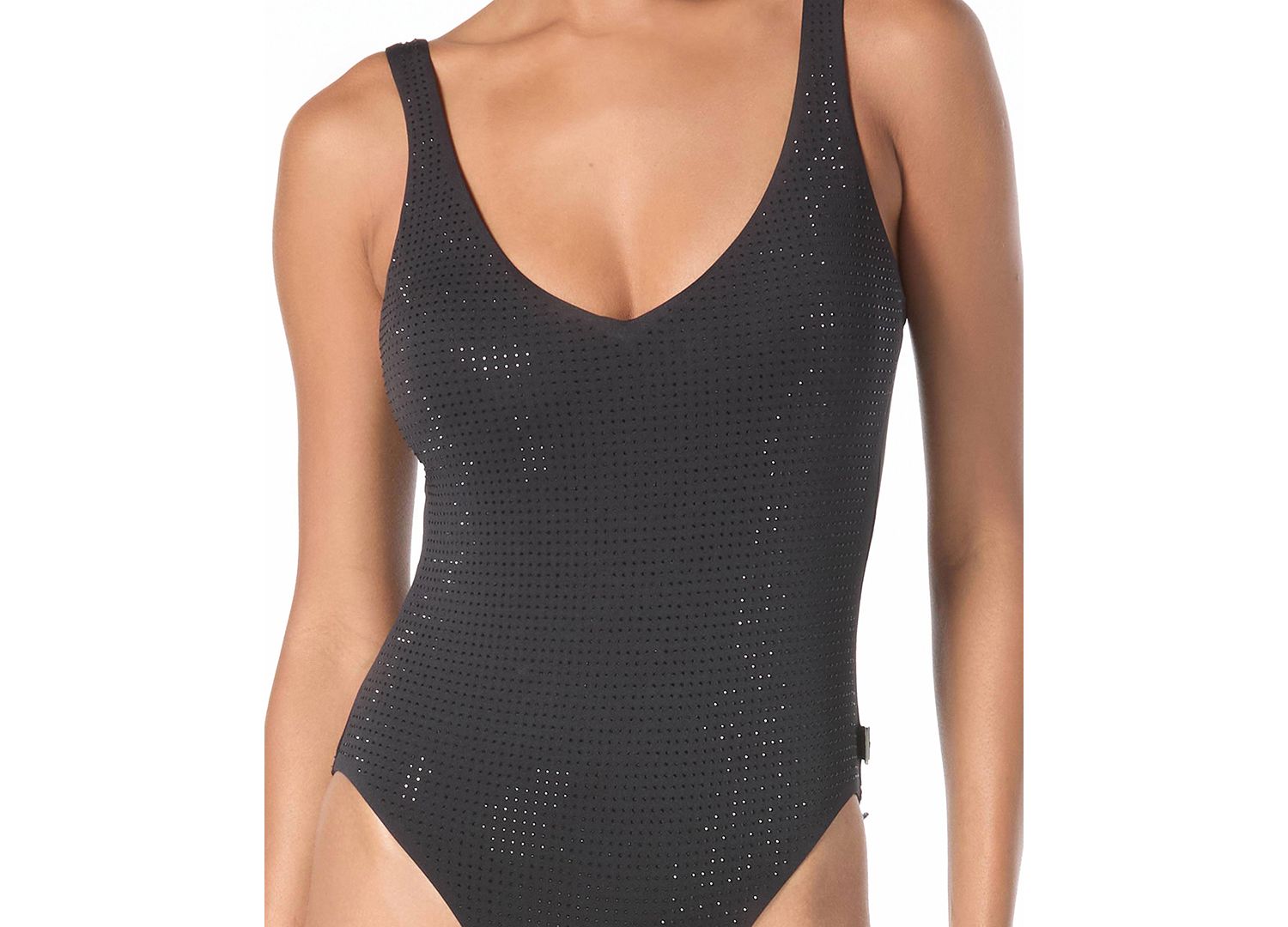 Women's Embellished V-Neck One-Piece Swimsuit