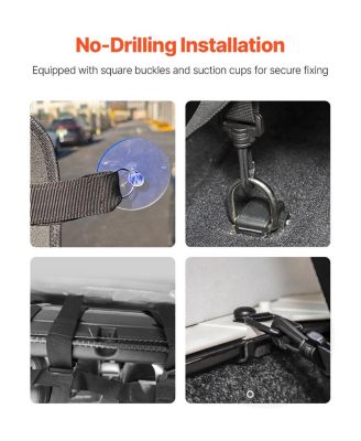 Dog Car Barrier Mesh Net for Jeep Wrangler JK 2007–2017 & JL 2018–2024, Rear Cargo Pet Divider, Tear-Resistant Polyester, Easy Install