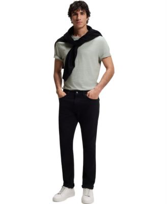 Men's Cotton Slub Logo Detail T-Shirt