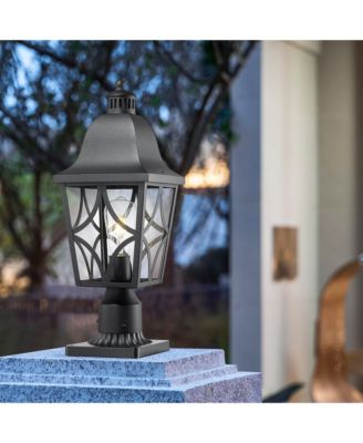 Outdoor Post Lights Lamp Post Light Fixture, Waterproof Aluminum Housing with Glass, Fence Post Deck Lighting for Garden