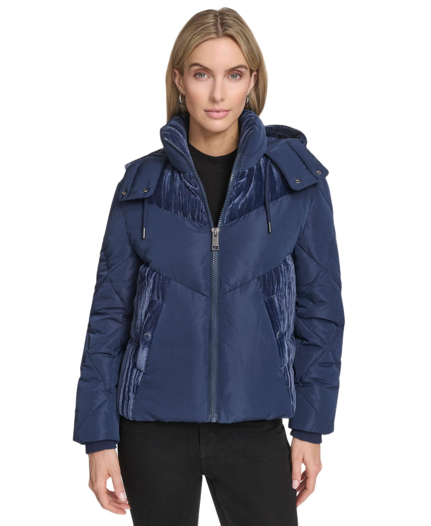 Women's Tayte Mixed Media Hooded Puffer Jacket